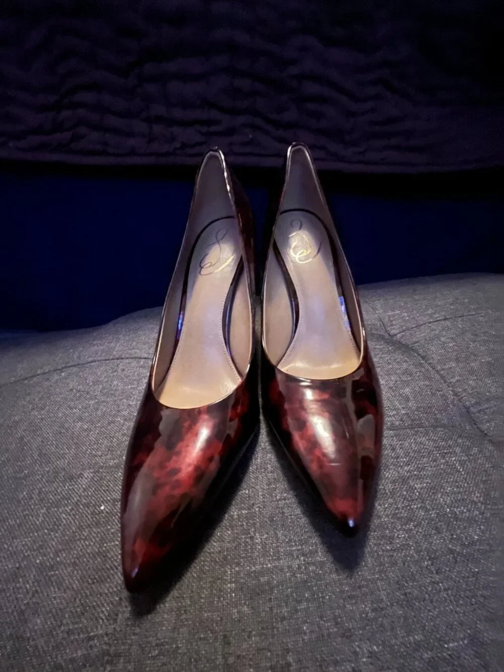 Jessica Simpson Tortoiseshell Patent Leather Pumps (Size 8.5)